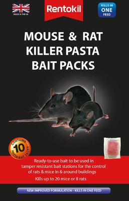 Retokil Mouse & Rat Killer Pasta Bait 10 Sachet