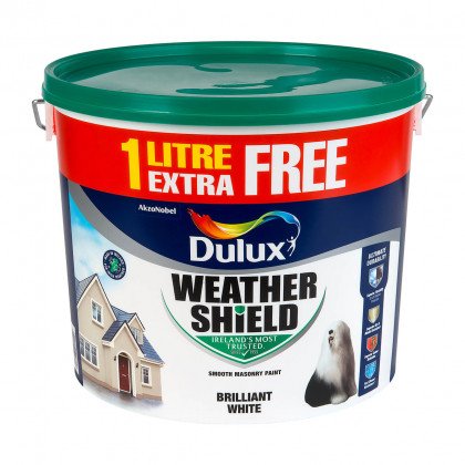 Dulux Weathershield Brilliant White 11L