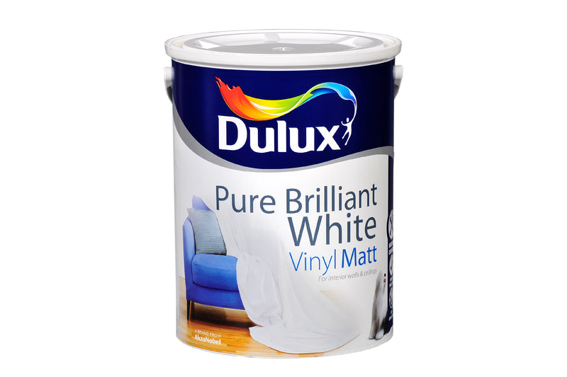 Dulux Vinyl Matt Pure Brilliant White  5L