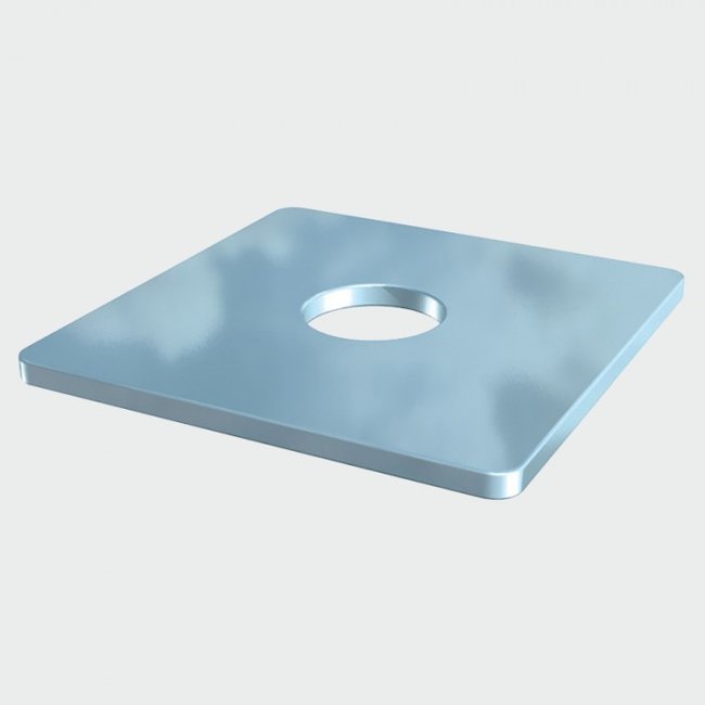 Timco Square Plate Washers - Zinc M12X50X50X3