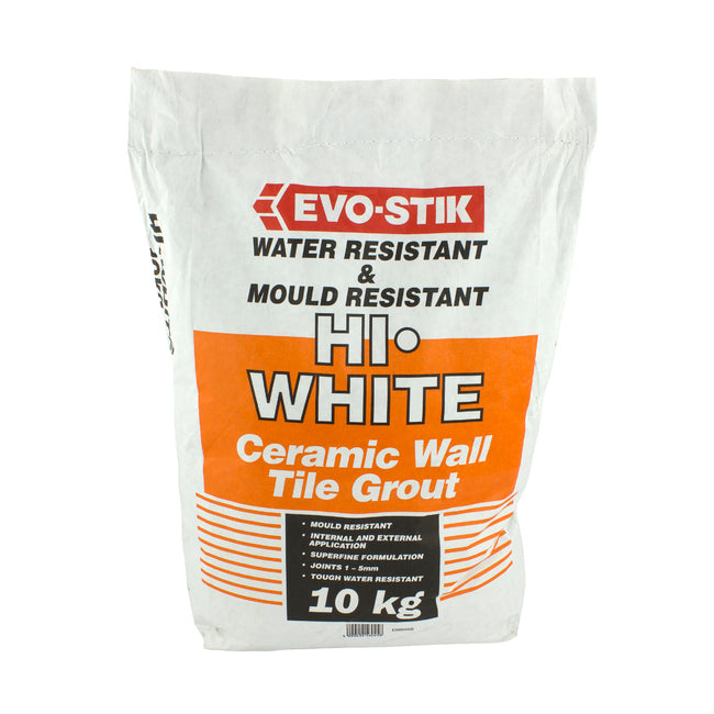 Evo-Stik Anti-Bac White Grout 10 Kg