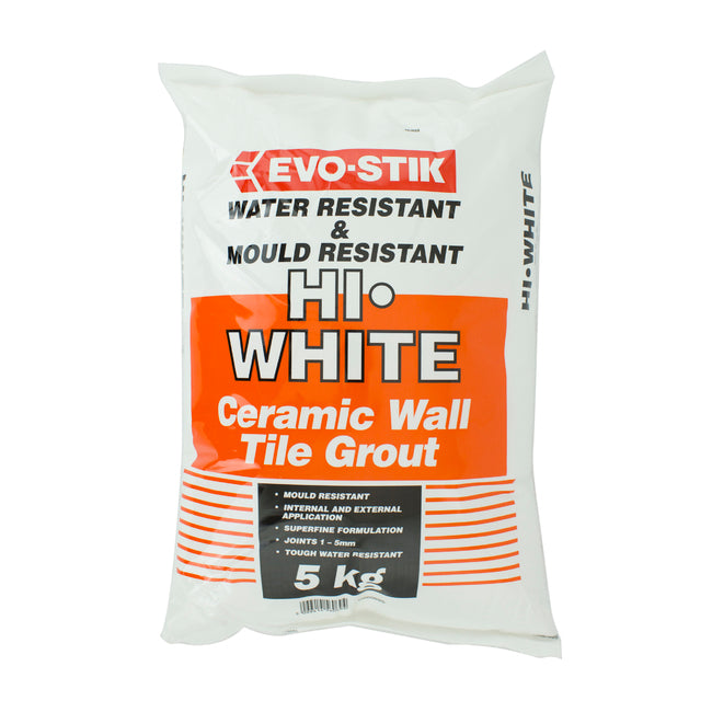 Evo-Stik Anti-Bac White Grout 5 Kg