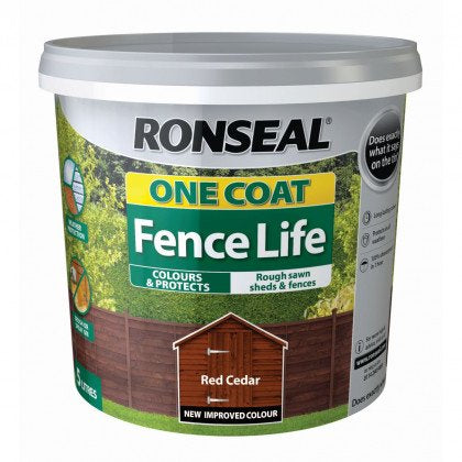 Ronseal Fence Life One Coat Red Cedar 5L