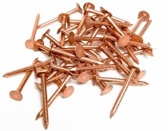 Copper Slate Nails 3.35mm x 35mm Box 1000