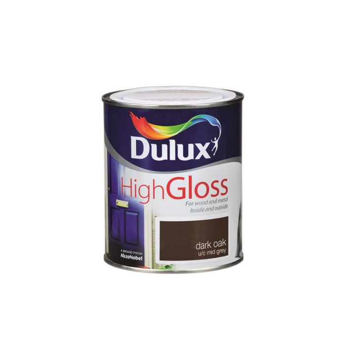 Dulux High Gloss Dark Oak 750ml
