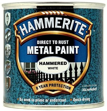 Dulux Hammerite Metal Paint Hammered White 2.5L