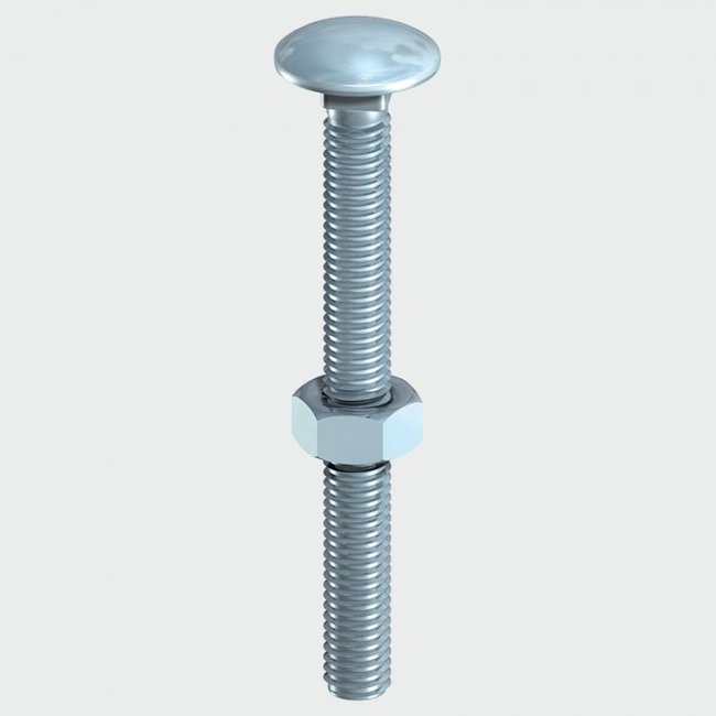 Timco Carriage Bolts & Hex Nuts - Zinc