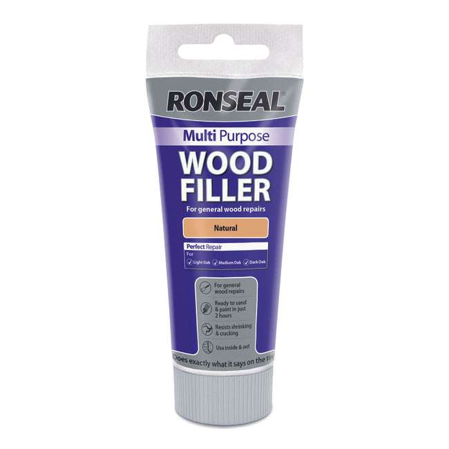 Ronseal Multi Purpose Wood Filler Tube 100g Natural