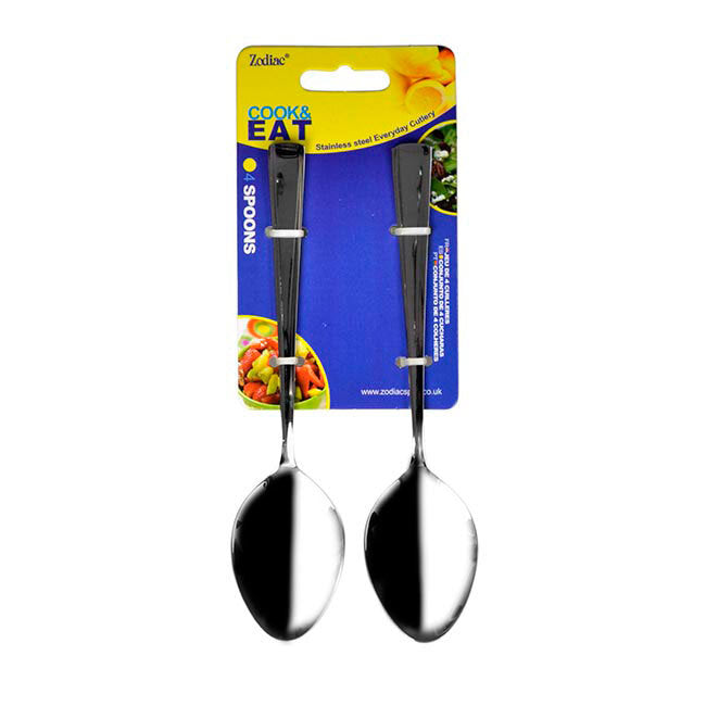 4 Carded Dessert Spoons