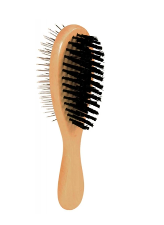 Trixie Wooden Double Sided Oval Brush Medium