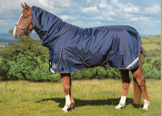 Wicklow Turnout Detachable neck 200G 6'3" Navy/Gold
