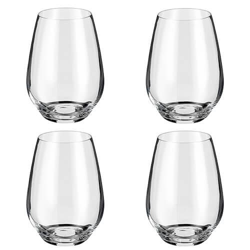 Judge Glassware 4 Piece Stemless Wine Glass set 540ml