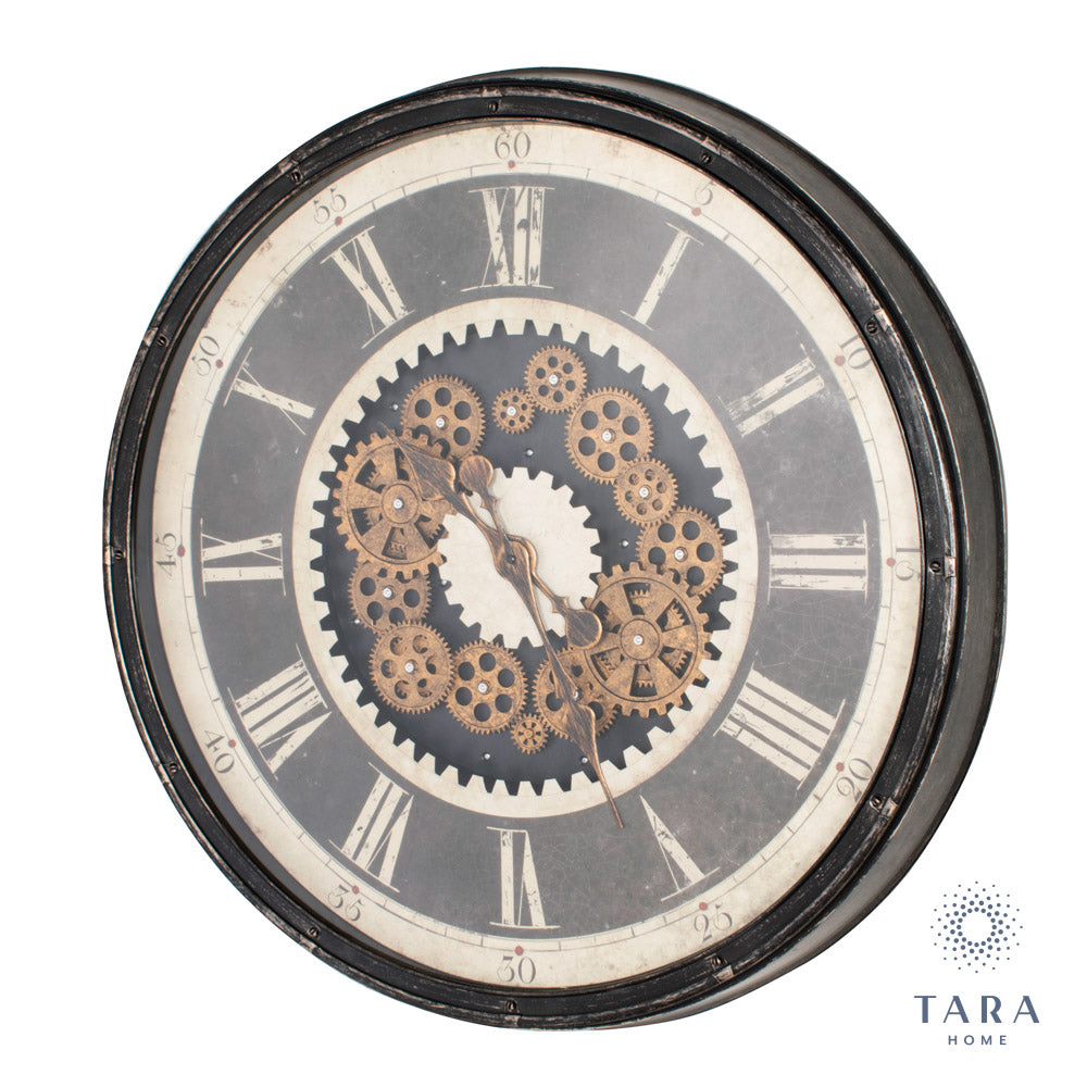 Clockworks Gears Clock Antique