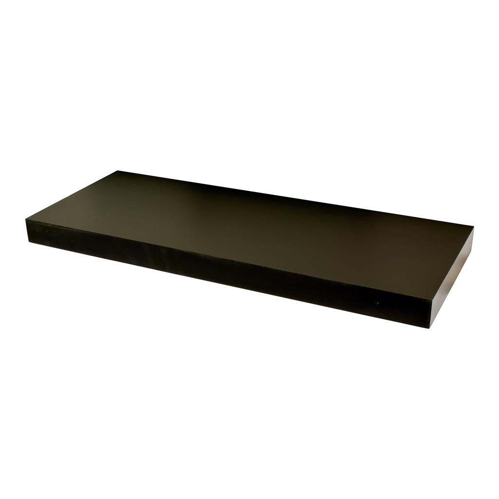 B Org Float Shelf 60x23.5cm Black