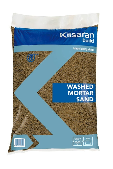Kilsaran Washed Mortar Sand Std Bag. Pallet prices available