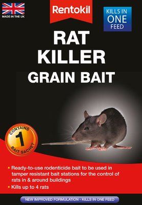 Rentokil Rat Killer  Grain Bait 1 Sachet