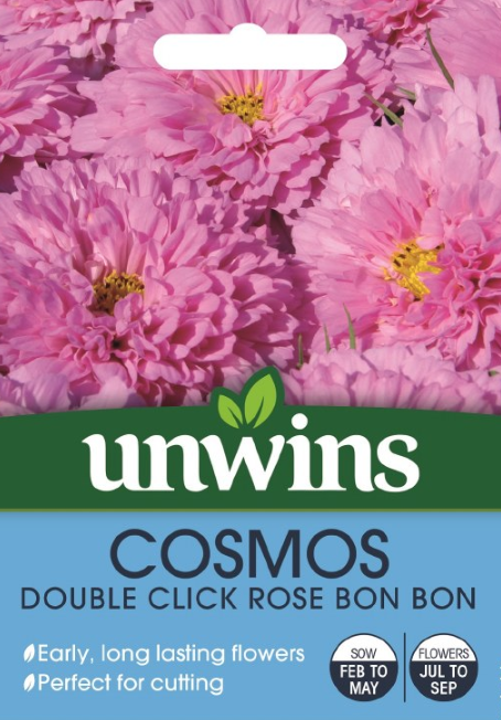 Unwins Cosmos Double Click Rose Bon Bon
