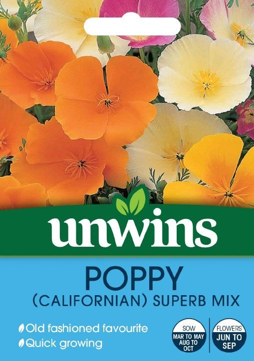 Unwins Poppy Californian Superb Mix