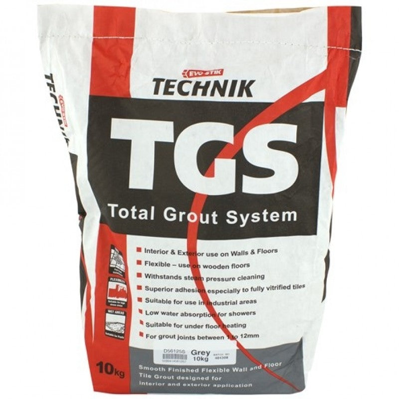 Evo-Stik Tech TGS Tile Grout Grey 10kg